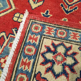 4'0" x 6'4"   Kazak Rug Back View