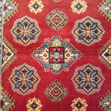 4'0" x 5'10"   Kazak Rug Angle View