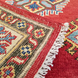 4'0" x 5'10"   Kazak Rug Back View