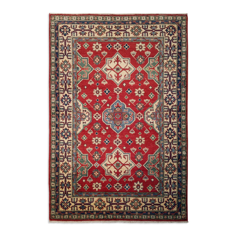 3'11" x 5'10"   Kazak Rug Top View