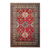 3'11" x 5'10"   Kazak Rug Top View