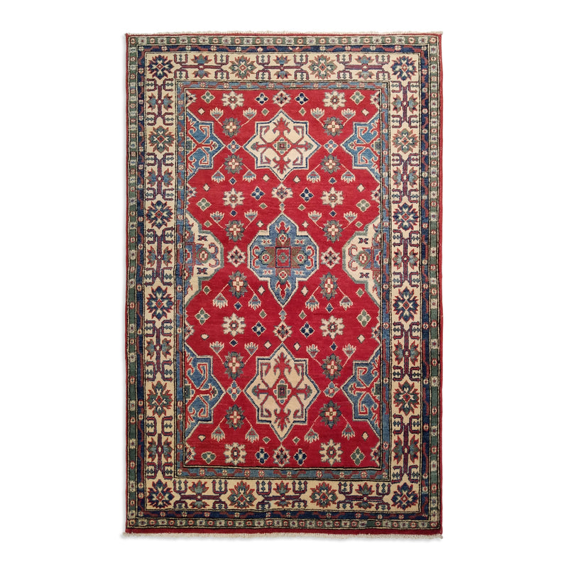 3'9" x 5'11"   Kazak Rug Top View