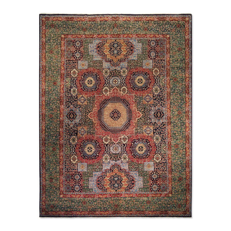 8'11" x 11'10"   Mamluk Rug Top View