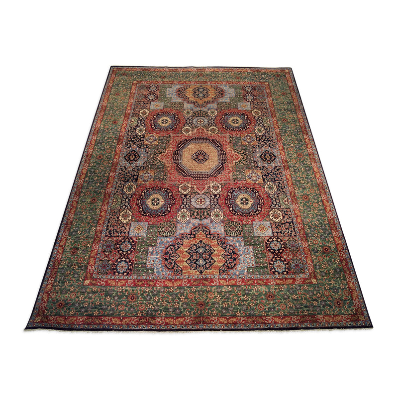 8'11" x 11'10"   Mamluk Rug Angle View