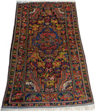 5'4" x 8'6"   Antique Persian Southern Bakhtiar Rug Angle View