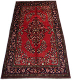 5'3" x 8'0"   Persian Hamadan Borjalou Rug Angle View