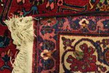 5'0" x 7'0"   Antique Persian Veramin Rug Back View