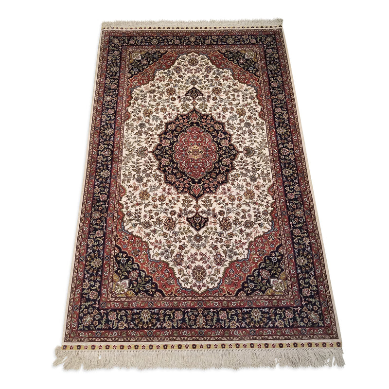 3'0" x 5'0"   Silk Chinese Hereke Rug Angle View