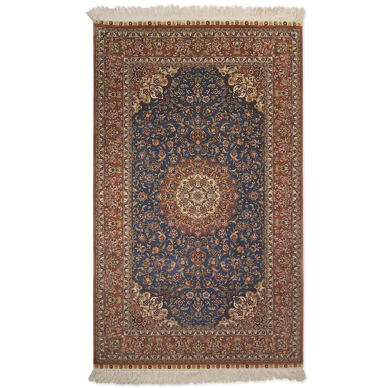 3'0" x 5'0"   Silk Chinese Hereke Rug Top View