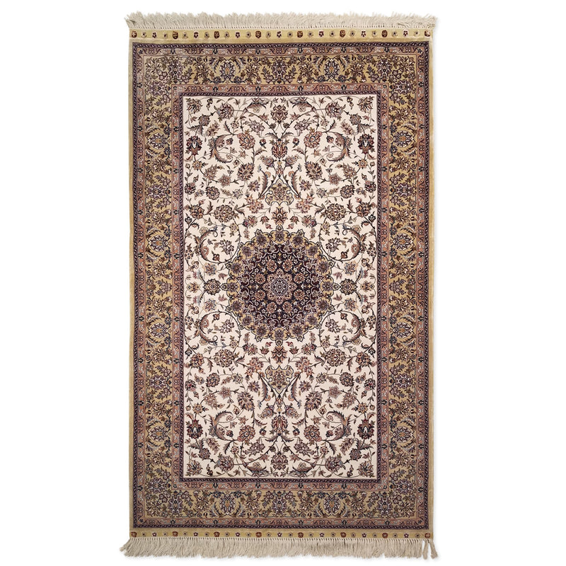 3'0" x 5'0"   Silk Chinese Hereke Rug Top View