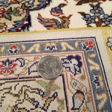 3'0" x 5'0"   Silk Chinese Hereke Rug Back View