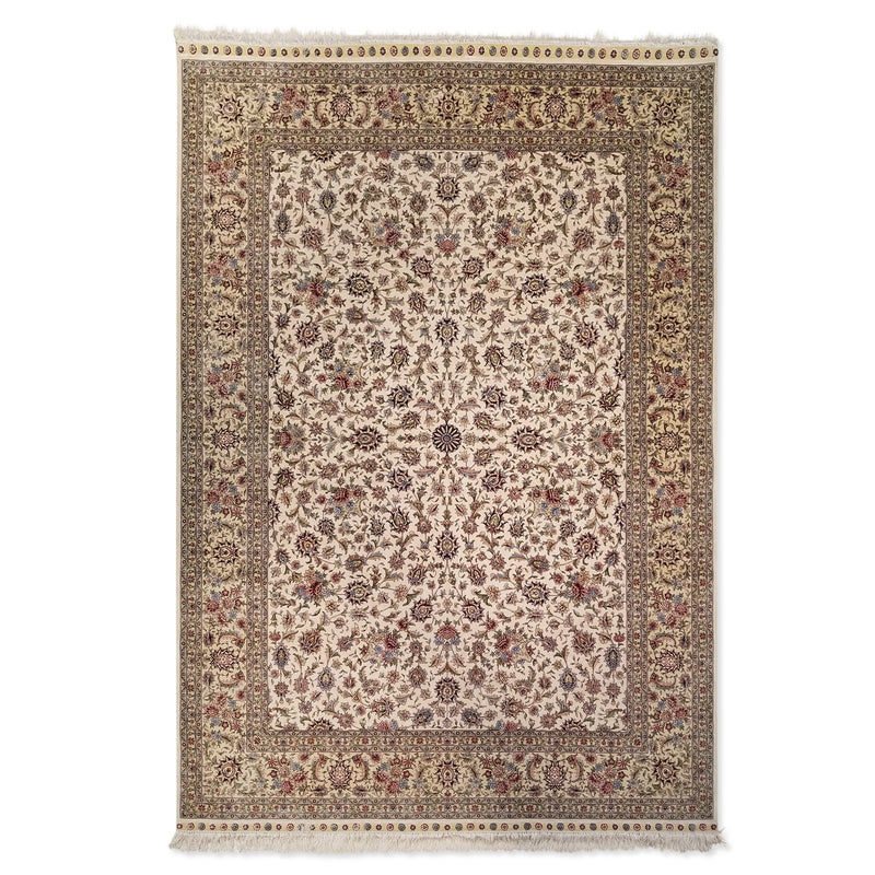 5'6" x 8'0"   Silk Chinese Hereke Rug Top View
