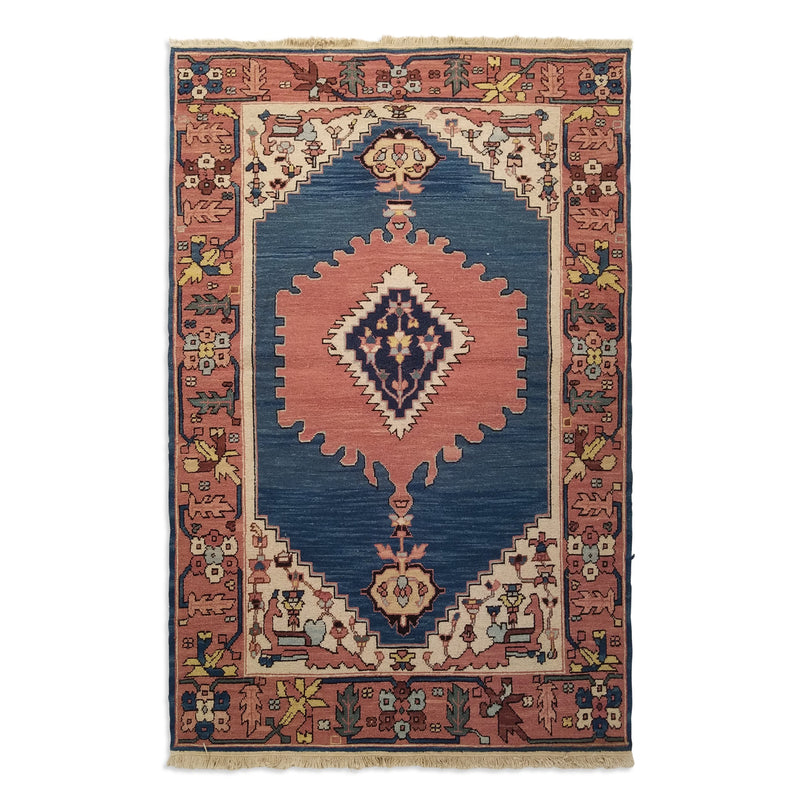 3'10" x 5'10"   Chinese Sumak Rug Top View