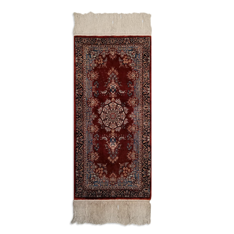 1'6" x 3'2"   Silk Chinese Hereke Rug Angle View