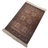 2'8" x 4'1"   Silk Chinese Hereke Rug Angle View