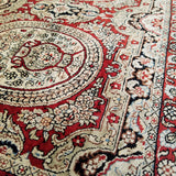 2'8" x 4'1"   Silk Chinese Hereke Rug Angle View