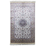 3'0" x 5'0"   Silk Chinese Hereke Rug Angle View