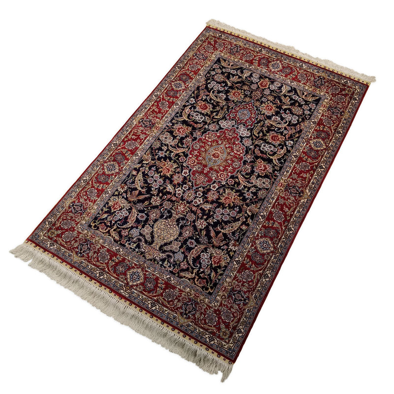 3'0" x 5'0"   Silk Chinese Hereke Rug Angle View