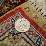 3'0" x 5'0"   Silk Chinese Hereke Rug Angle View