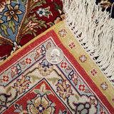 3'0" x 5'0"   Silk Chinese Hereke Rug Angle View