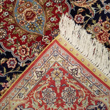 3'0" x 5'0"   Silk Chinese Hereke Rug Back View