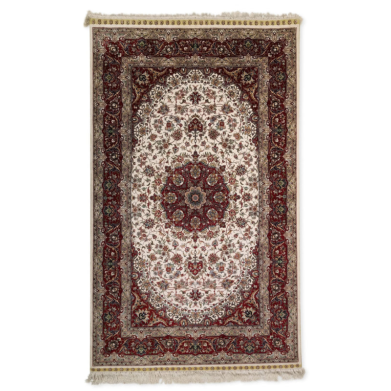 3'0" x 5'0"   Silk Chinese Hereke Rug Top View