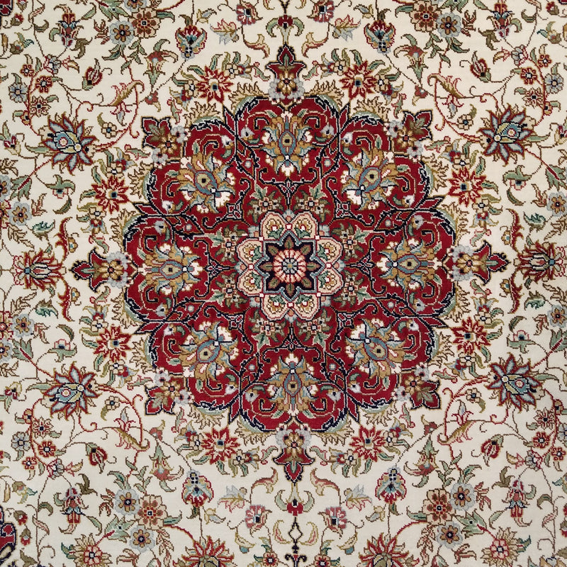 3'0" x 5'0"   Silk Chinese Hereke Rug Angle View