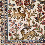 3'0" x 5'0"   Silk Chinese Hereke Rug Angle View