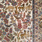3'0" x 5'0"   Silk Chinese Hereke Rug Angle View