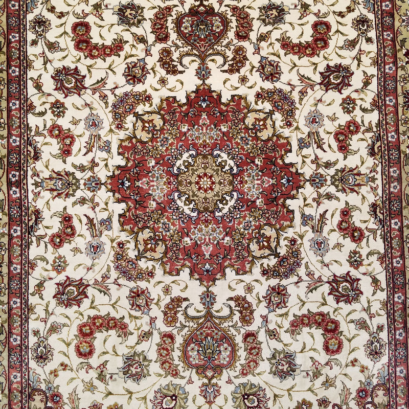 3'0" x 5'0"   Silk Chinese Hereke Rug Angle View