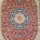 4'0" x 6'0"   Silk Chinese Hereke Rug Angle View