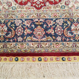 4'0" x 6'0"   Silk Chinese Hereke Rug Angle View