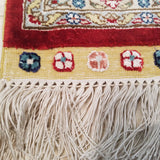 4'0" x 6'0"   Silk Chinese Hereke Rug Angle View