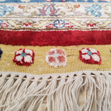 4'0" x 6'0"   Silk Chinese Hereke Rug Angle View