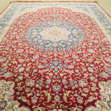 4'0" x 6'0"   Silk Chinese Hereke Rug Back View