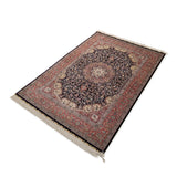 4'0" x 6'0"   Silk Chinese Hereke Rug Angle View