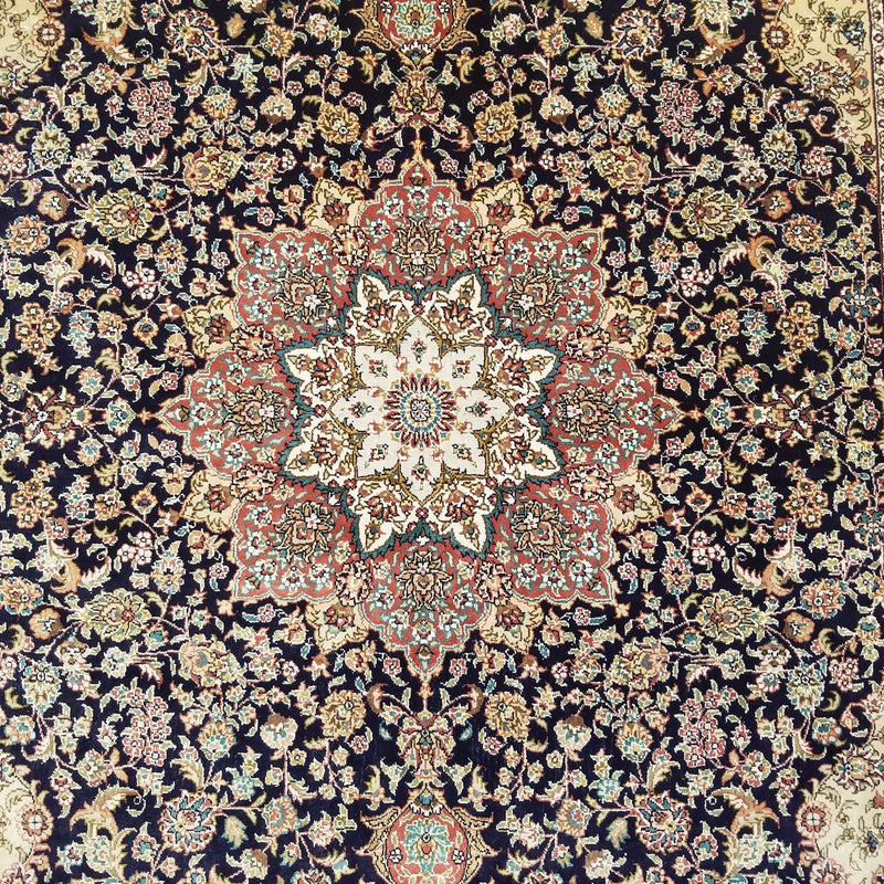 4'0" x 6'0"   Silk Chinese Hereke Rug Angle View