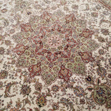 5'6" x 8'0"   Silk Chinese Hereke Rug Angle View