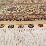 6'1" x 9'0"   Silk Chinese Hereke Rug Angle View