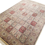 6'1" x 9'0"   Silk Chinese Hereke Rug Angle View