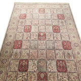6'1" x 9'0"   Silk Chinese Hereke Rug Angle View