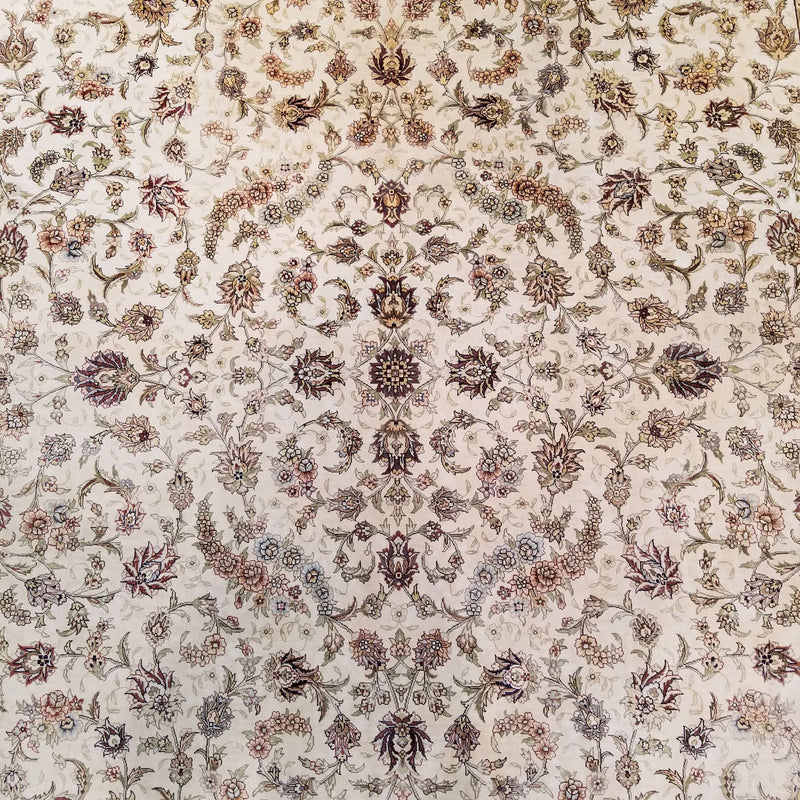 6'0" x 9'0"   Silk Chinese Hereke Rug Angle View