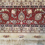 6'0" x 9'0"   Silk Chinese Hereke Rug Angle View