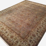 8'9" x 11'4"   Silk Indian Jaipur Rug Angle View