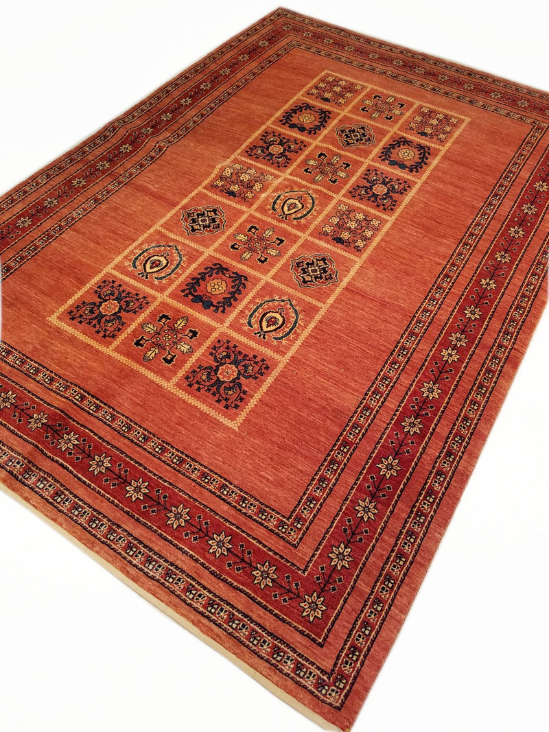 5'8" x 8'5"   Persian Kashkuli Rug Angle View