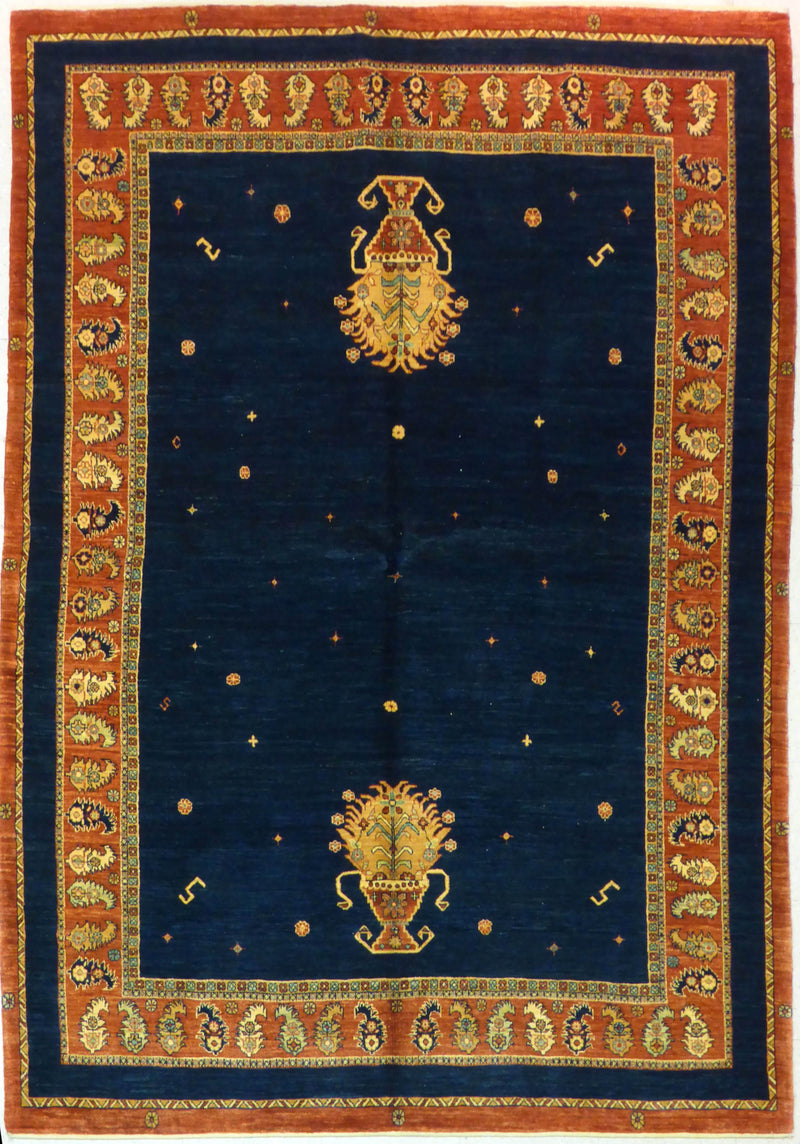 5'9" x 8'3"   Persian Kashkuli Rug Top View