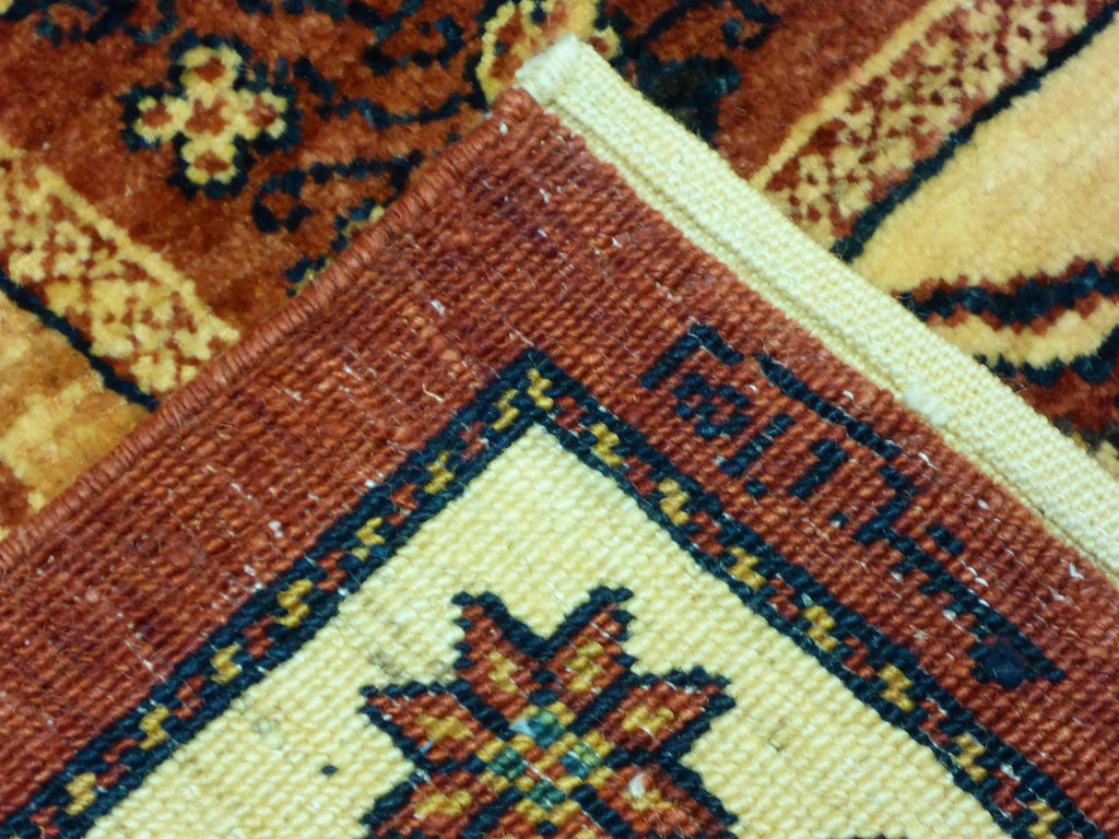 3'7" x 4'11"   Persian Kashkuli Rug Back View