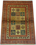 3'8" x 5'3"   Persian Kashkuli Rug Angle View