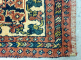 3'8" x 5'5"   Persian Kashkuli Rug Angle View