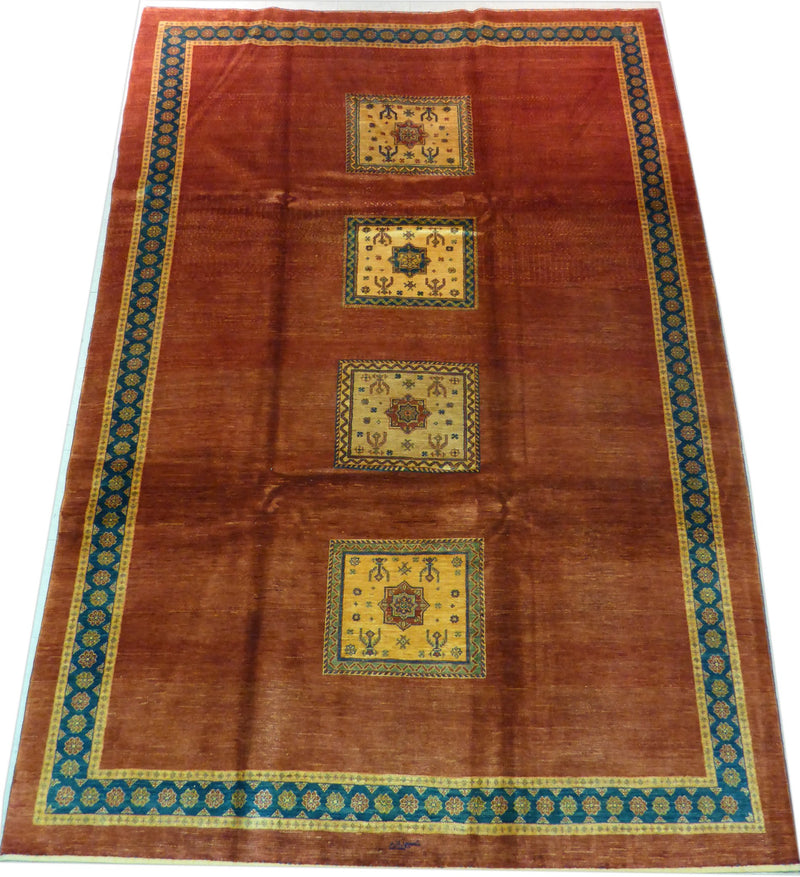 7'3" x 10'7"   Persian Kashkuli Rug Angle View